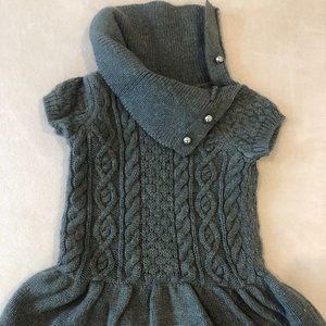 Janie and Jack Grey Knit Dress
